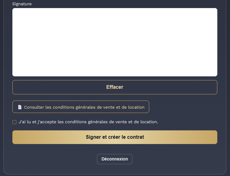 Signature électronique et validation du contrat